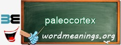 WordMeaning blackboard for paleocortex